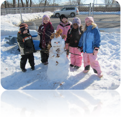 All Day Montessori Preschool in Crystal Lake - Outside time