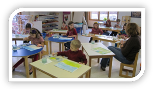 All Day Montessori Preschool in Crystal Lake - Painting