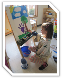 Montessori Day Care in Crystal Lake - Art projects